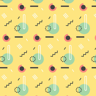 化学实验元素无缝图案背景