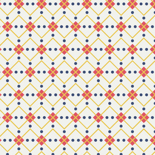 几何花卉图案背景