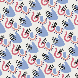 抽象几何图案无缝背景图