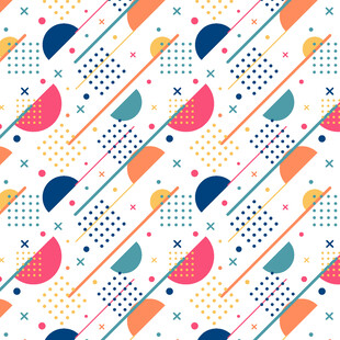 多彩几何图案无缝背景
