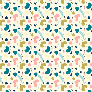 多彩几何图案无缝背景图