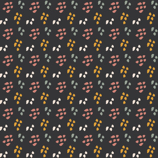 深色底花卉图案纹理