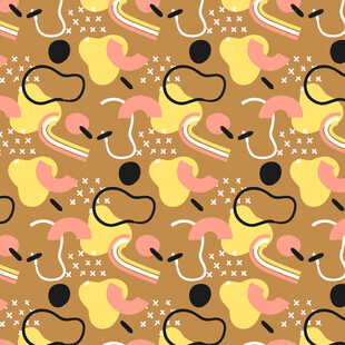 爱心波点图案背景