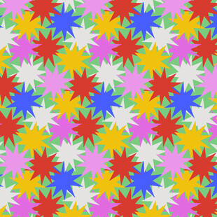 多彩星形图案背景纹理