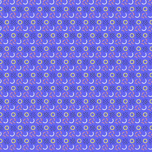 蓝色几何图案无缝背景图