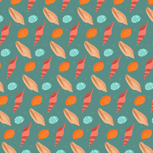 多彩几何形状无缝图案