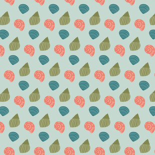 清新树叶花卉图案背景