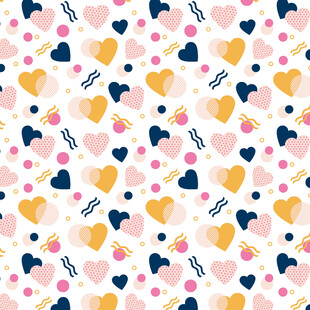 爱心图案背景 