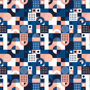 几何图案拼接抽象背景图