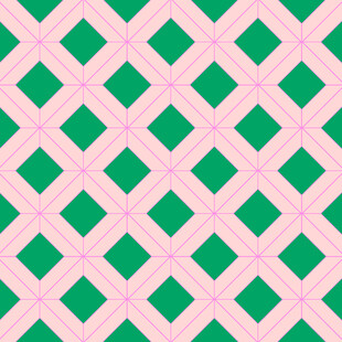 绿粉菱形几何图案背景