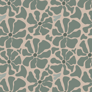 复古花卉几何图案纹理