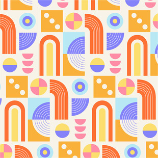 几何图案多彩抽象背景