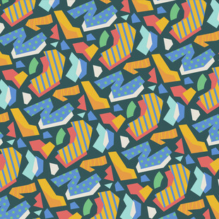 多彩鞋子图案无缝背景