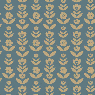 复古花卉图案背景纹理