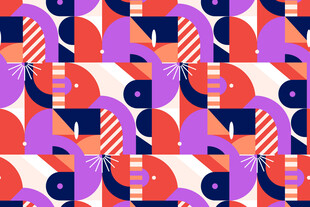 几何图案抽象艺术背景图