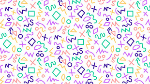 多彩几何图案背景纹理