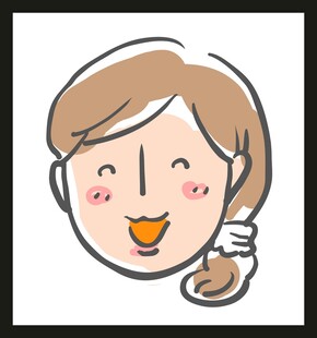 扎辫女孩可爱头像