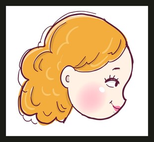 可爱卷发女孩头像