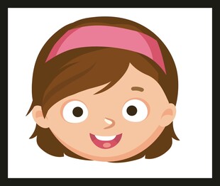 可爱微笑女孩头像