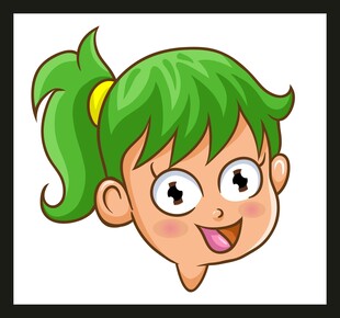 戴帽卡通男孩头像