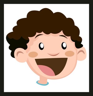 开心小男孩头像