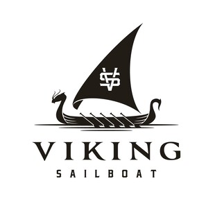维京帆船标志设计