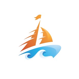 扬帆起航标志设计