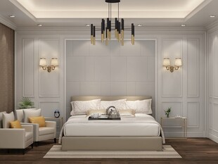 现代简约风格温馨卧室