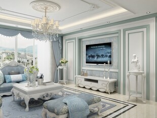 现代简约风优雅客厅空间