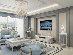 现代简约风客厅优雅场景