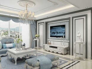 现代简约风客厅优雅设计