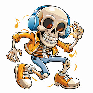 骷髅潮人动感热舞
