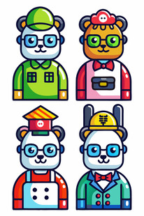 动物角色卡通形象集合