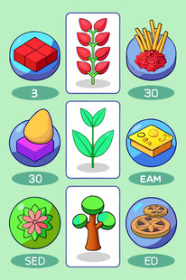 水果植物拼图小游戏界面