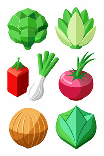 多样蔬菜集合