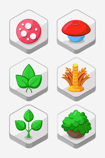 自然元素图标集