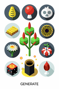 能源生成相关图标集合