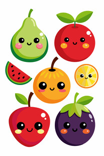 可爱卡通水果大集合