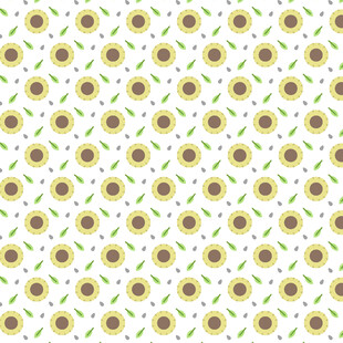 向日葵图案背景纹理