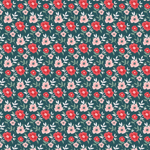 复古花卉图案背景