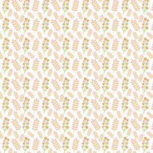 花卉几何图案无缝背景图