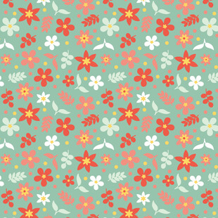 清新碎花图案背景