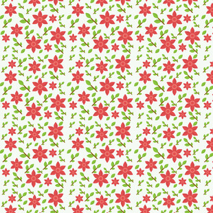 小碎花无缝花卉图案背景