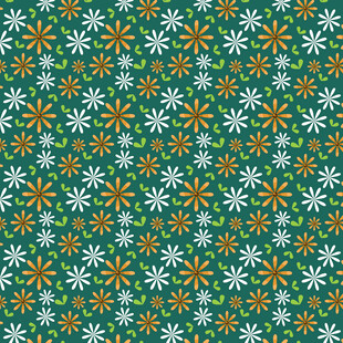 绿色花卉图案背景纹理