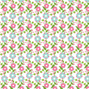 清新花卉图案背景纹理