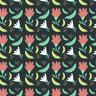 花卉图案背景 