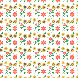 清新花卉图案背景