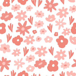 粉色花卉图案背景