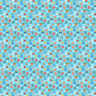 蓝色多彩碎花图案背景