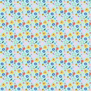 多彩花卉图案背景纹理
